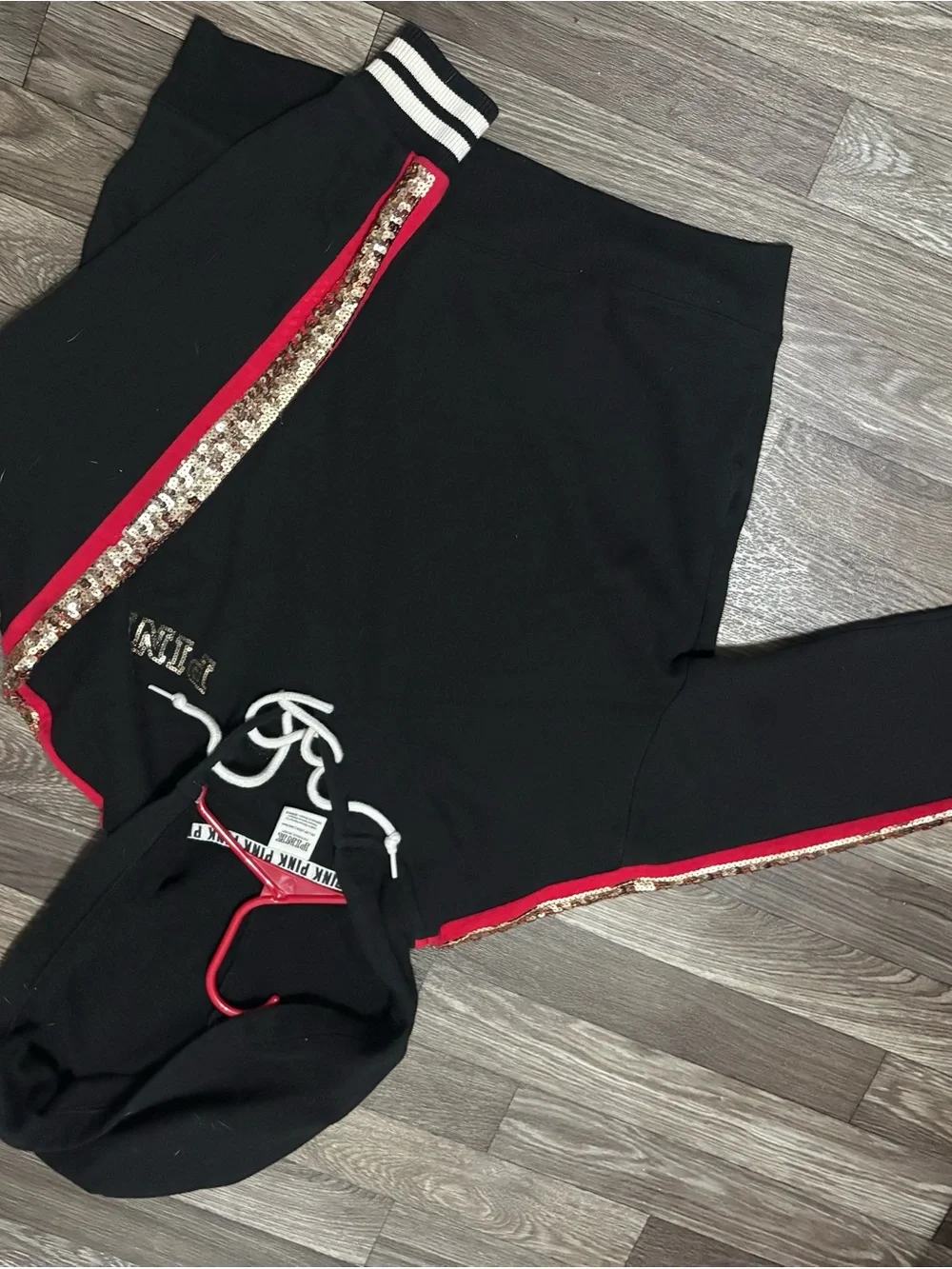 Black and Red Pink Hoodie